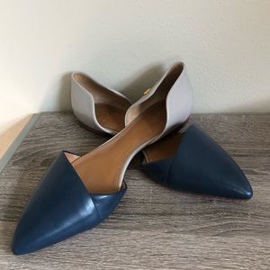 Tory Burch navy flats size 10